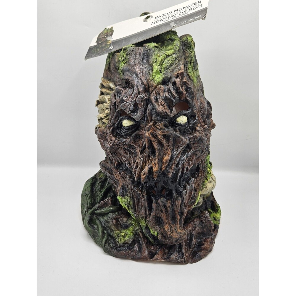 ADULT WOOD MONSTER MASK ~ LATEX HORROR COSTUME HALLOWEEN PARTY COSPLAY ~ NEW